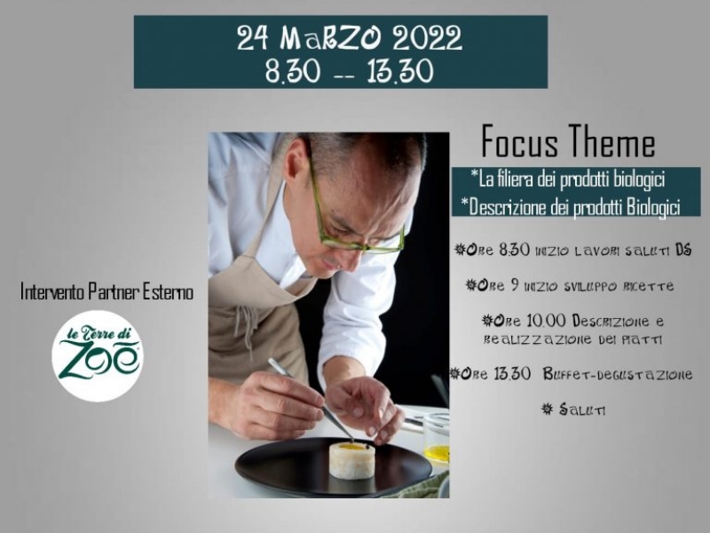 Master Class: Organic, Sustainable Ethics Cooking with Chef Simone Salvini Le Terre di Zoè