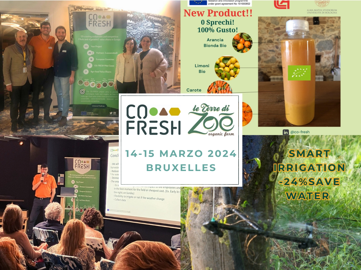Co-Fresh: Abbiamo presentato a Bruxelles i risultati delle innovazioni Le terre di zoè