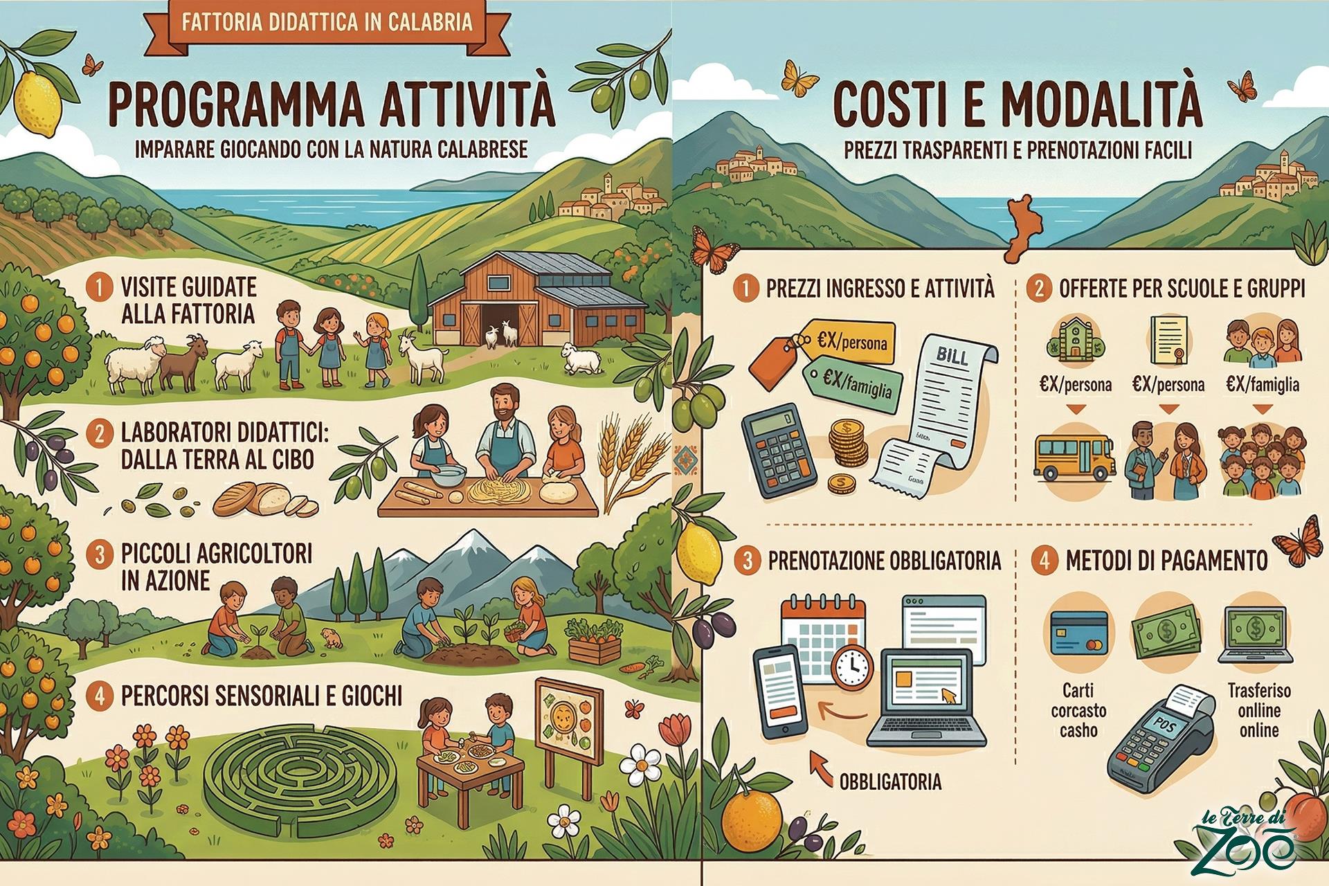 Programme et coûts Le terre di zoè