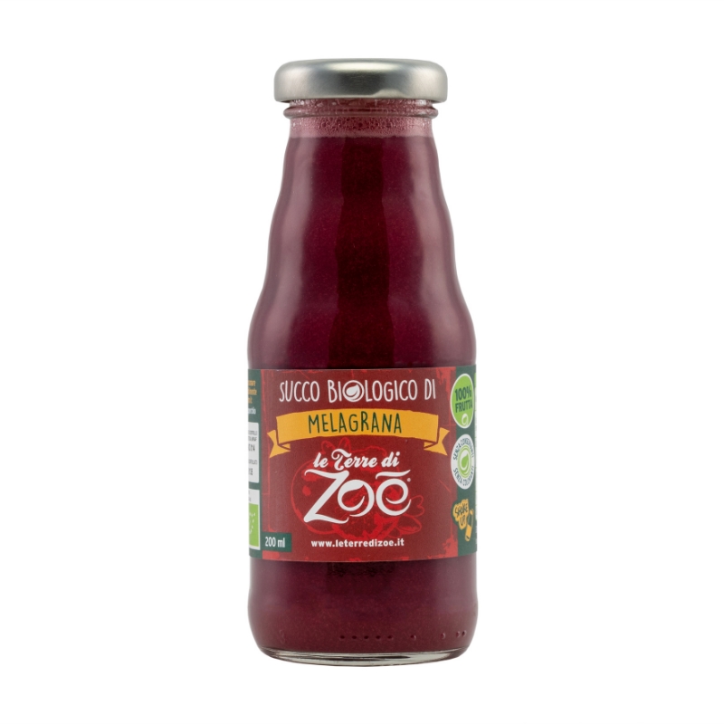 Italian Pomegranate 100% Organic Juice Le terre di zoè