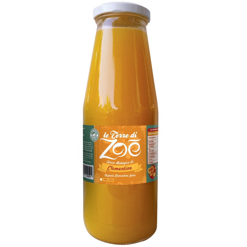Italian Clementine 100% Organic Juice Le Terre di Zoè