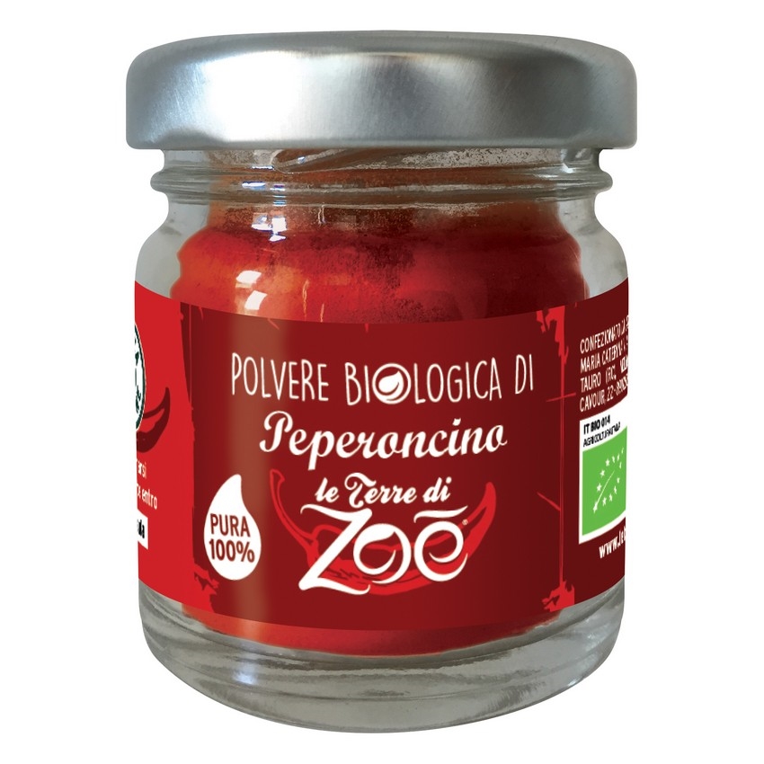 Organic Hot Chilly Pepper Powder Le terre di zoè