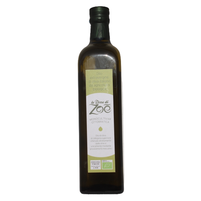 Aceite de oliva virgen extra ecológico italiano Le terre di zoè