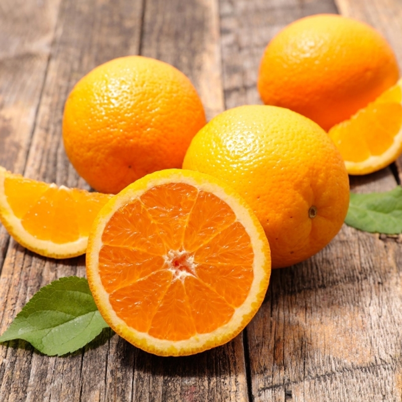 Orange Valence biologique de Calabre en boîte de 1 kg Le terre di zoè