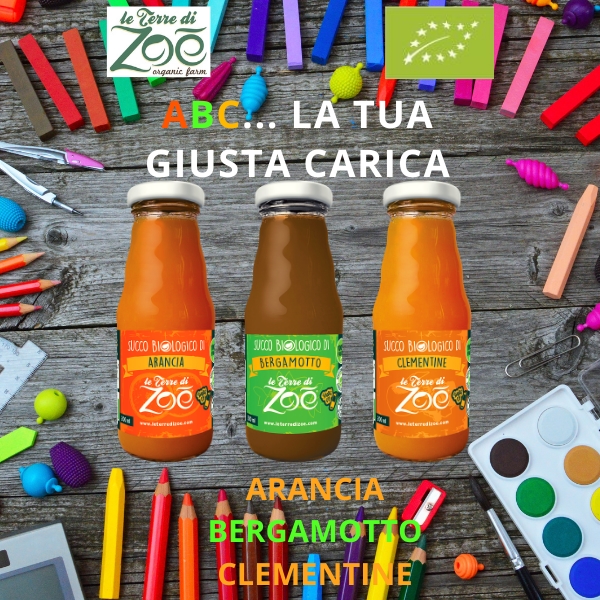 200ml Vitamin C Juice Box; - Orange, Bergamot and Clementine Le Terre di Zoè