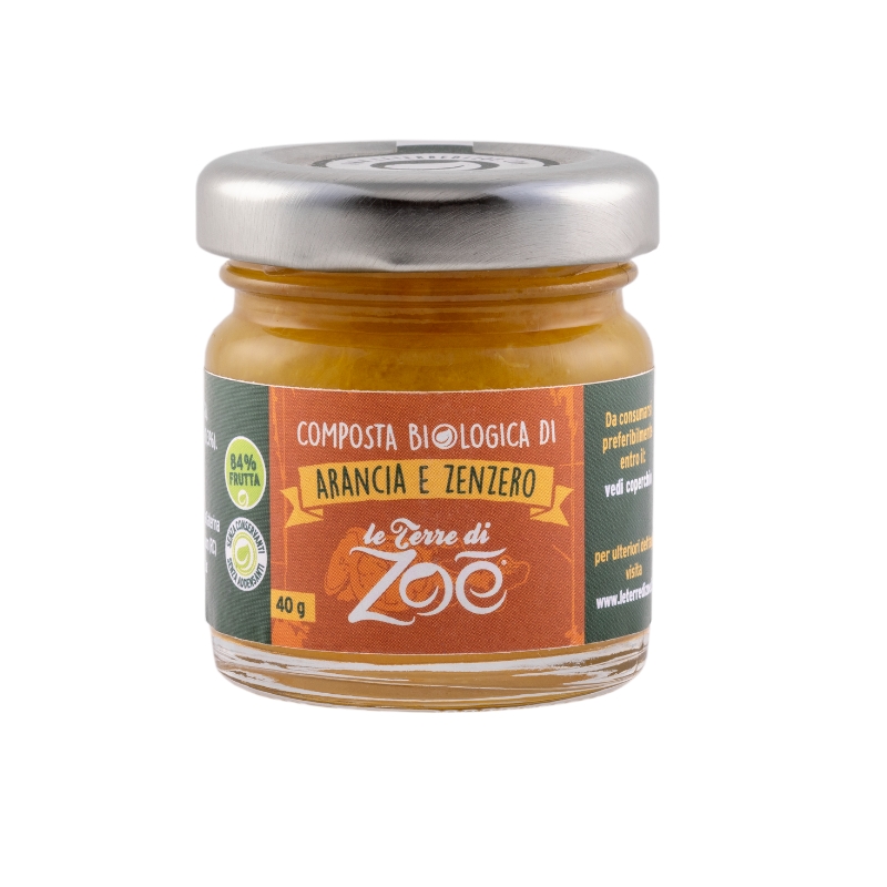Compota de Naranja y jengibre organica italiano Le Terre di Zoè medium
