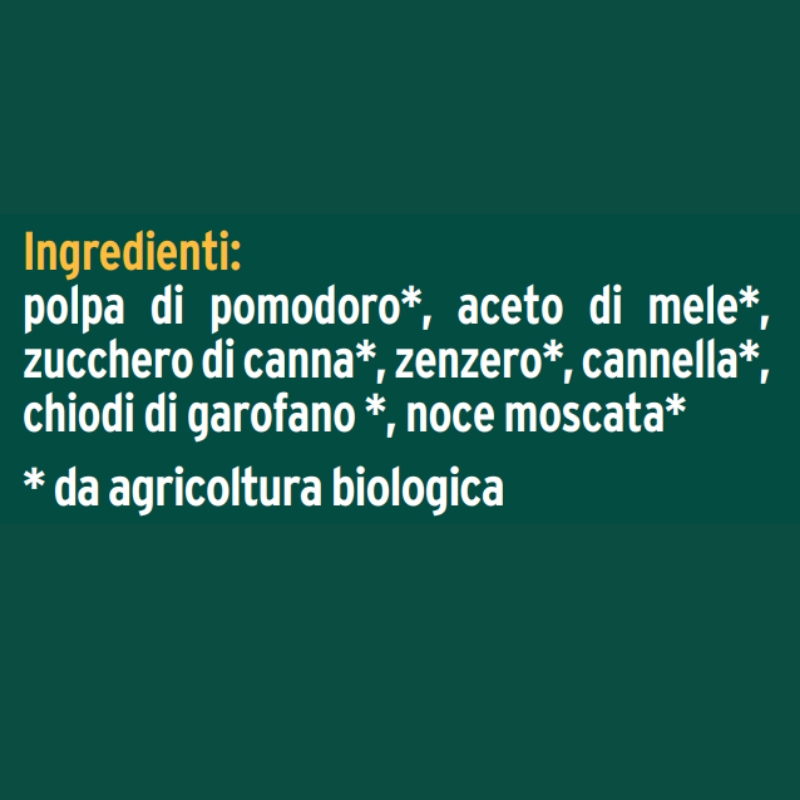 Ketchup Bio 210g Le terre di zoè 2