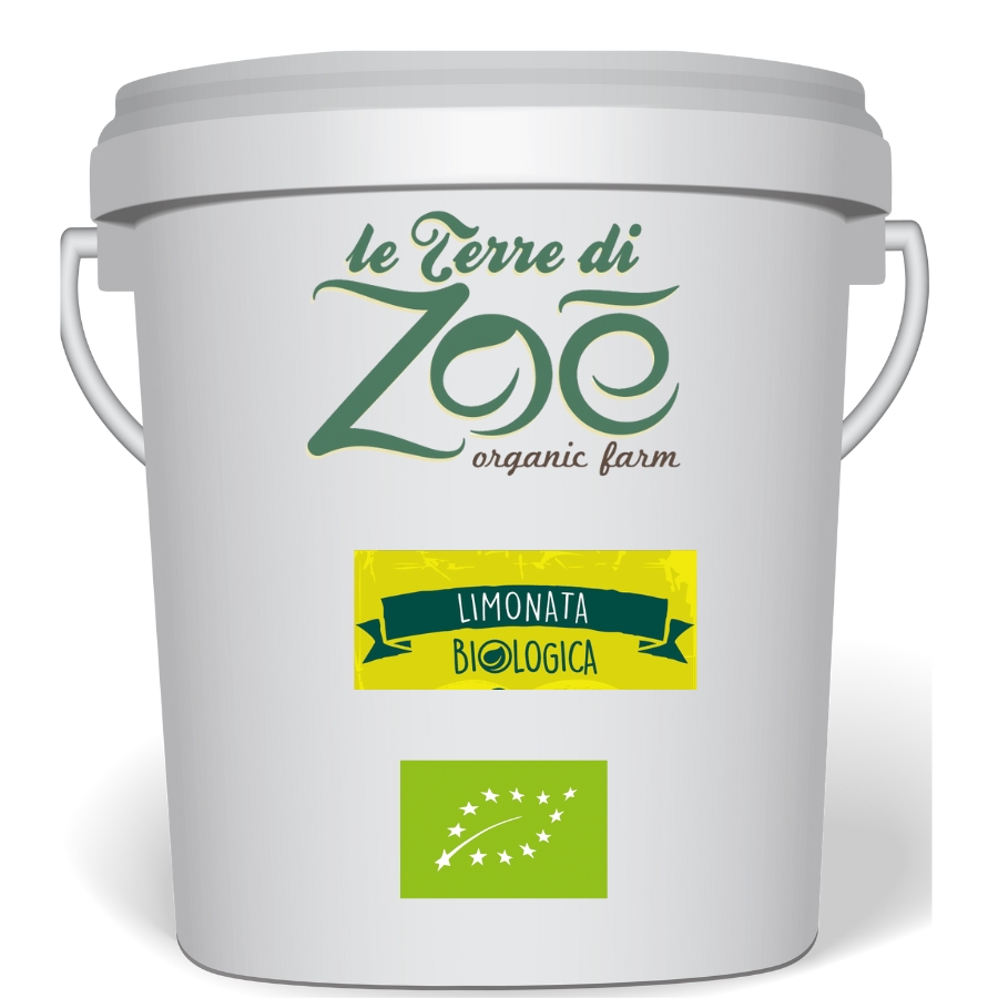 Organic Lemon Juice from Calabria, Frozen 20kg Bucket format - Horeca Market Le terre di zoè