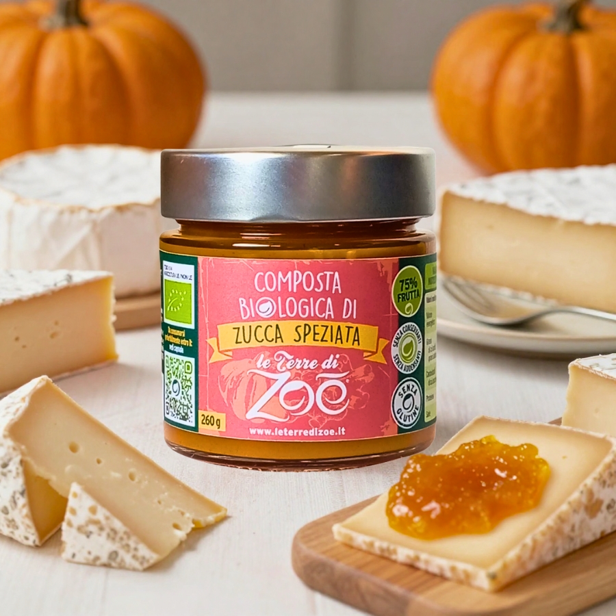 Compote de potiron épicée bio 260 g Le terre di zoè 1