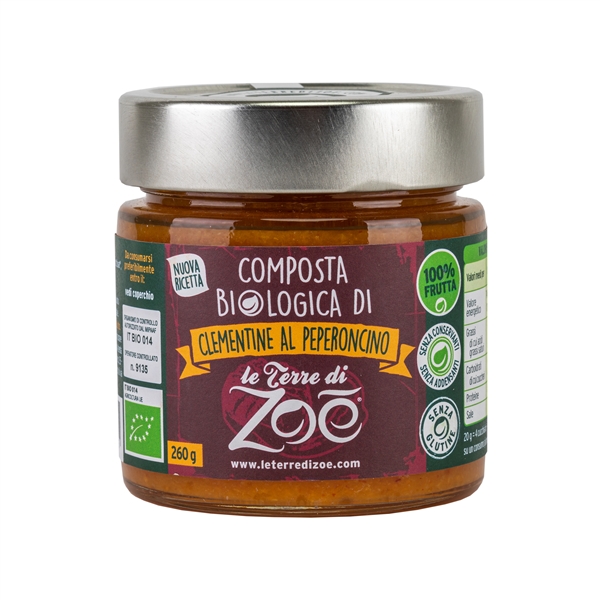 Composta biologica di Clementine e Peperoncino di Calabria 260g