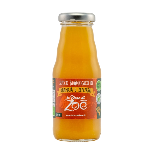 Succo Biologico Arancia e Zenzero 200ml