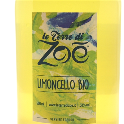 Limoncello Bio 500ml 33° Le terre di zoè 2