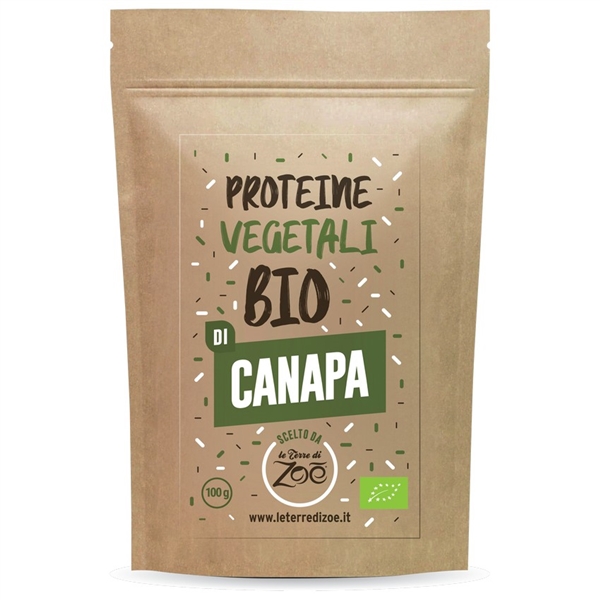 Proteine Vegetali Bio di Canapa Biologiche 100gr