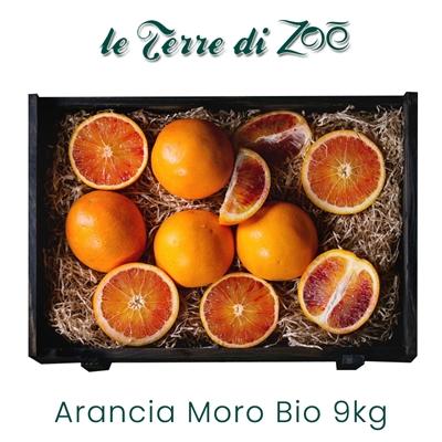 Naranja sanguina de Calabria orgánica en caja de 9 kg