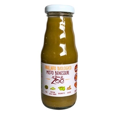 Smoothie Bien-être Mixte Kiwi-Bergamote-Chanvre-Gingembre 200ml