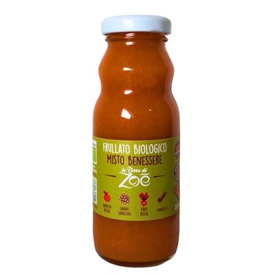 Frullato Misto Benessere Succo Arancia Rossa, Rapa Rossa,Grano Saraceno,Cannella 200ml